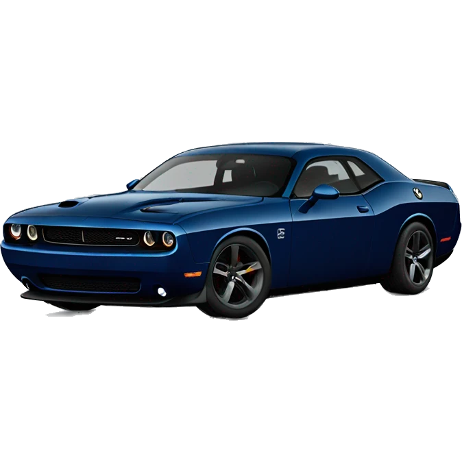 jazz dark blue dodge challenger  emoji