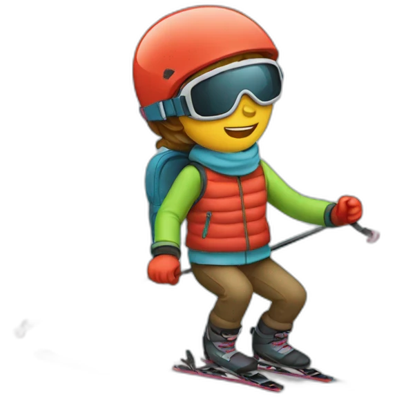 skiing emoji