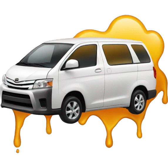 melting toyota logo emoji
