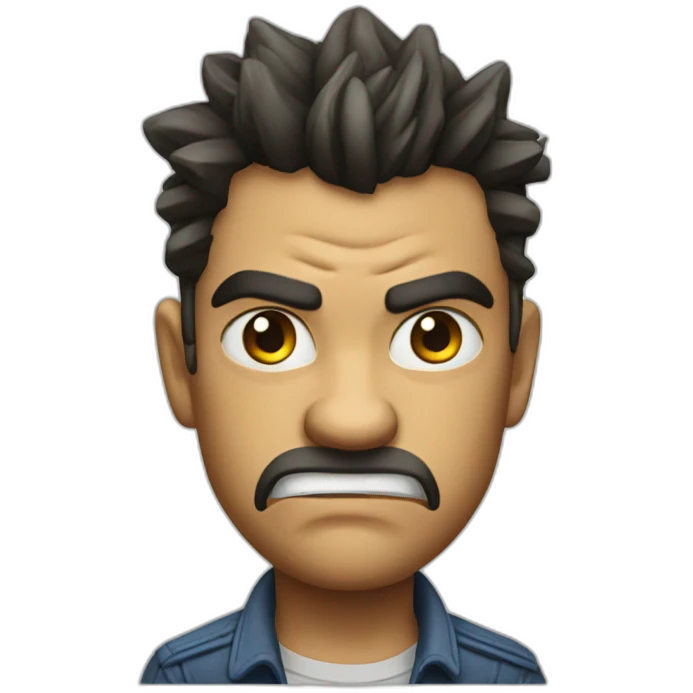 Hot angry Ford mustang  emoji