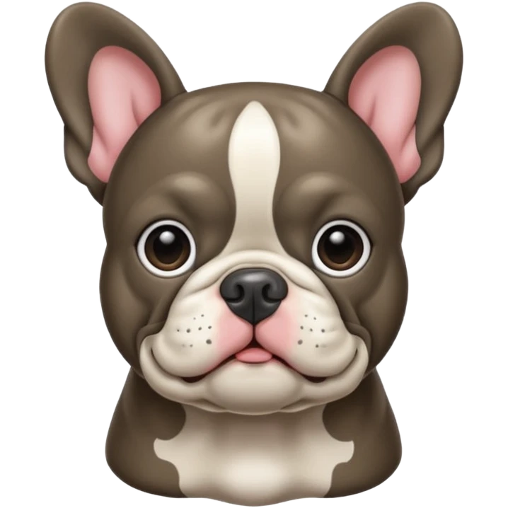 Bouledogue français merle foncé emoji