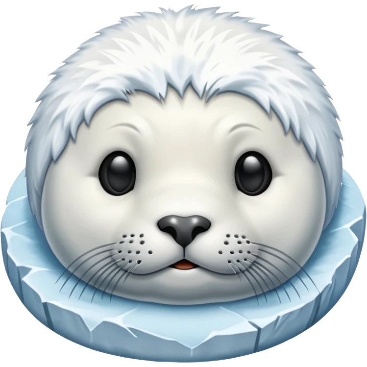 white winter & artic animal (seal with no hair )  emoji