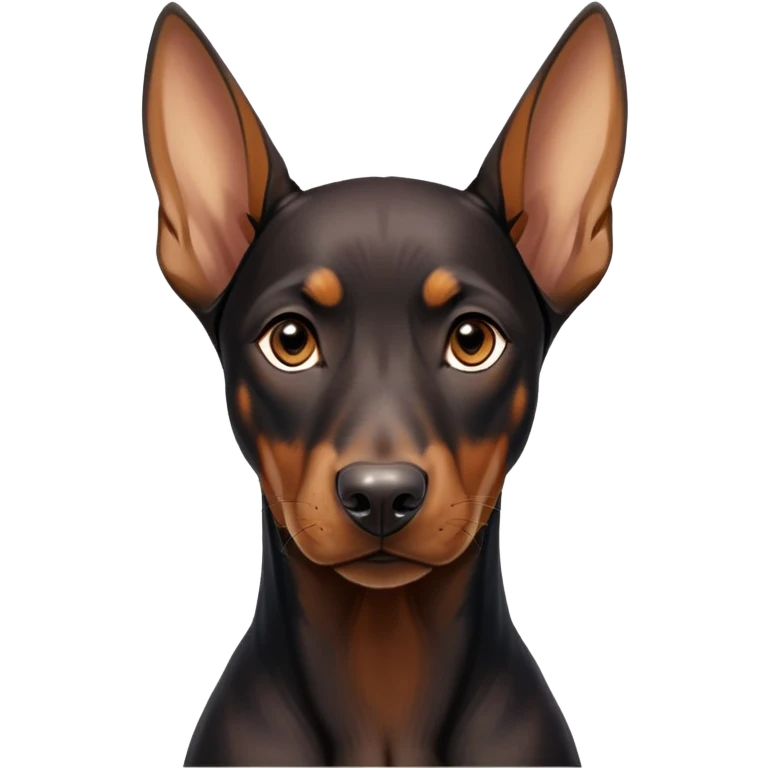 cinematic-noble-doberman puppy-portrait-emoji,-poised-and-regal,-with-a-strong,-athletic-build-and-a-lustrous,-well-groomed-black and tan fur,-deep-set-soulful-brown-eyes,-simplified-yet-sharp-and-sophisticated-features,-highly-detailed, emoji