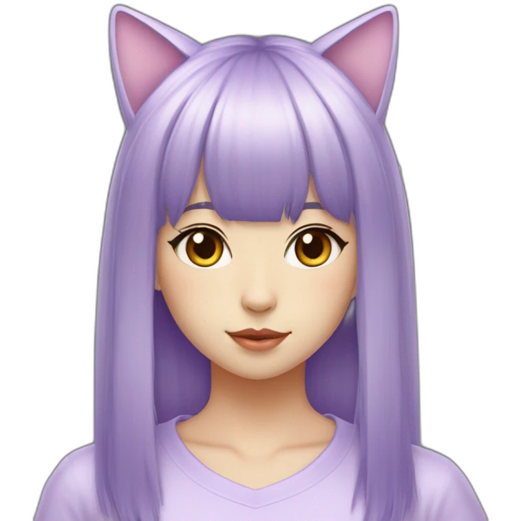 light-purple-blunt-bangs-cat-ear-japanese-girl emoji