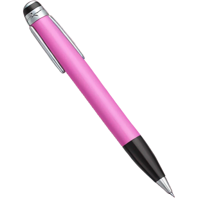 Pink pen emoji