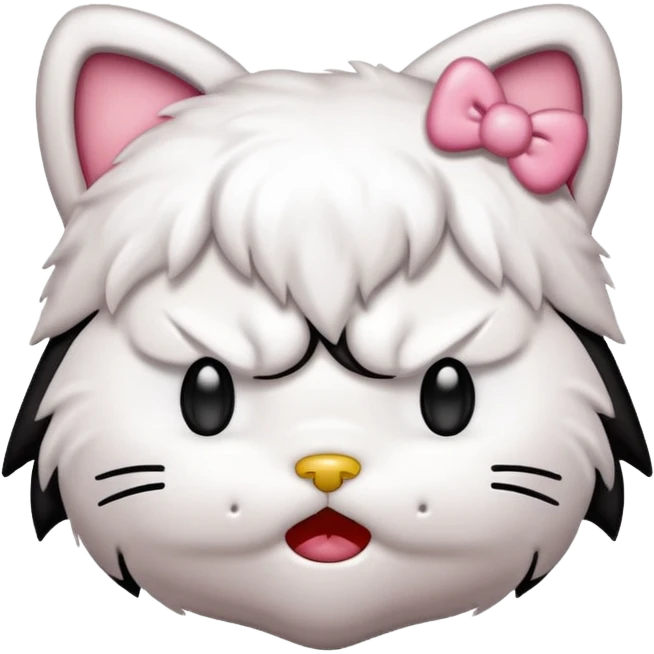 Angry hello kitty emoji