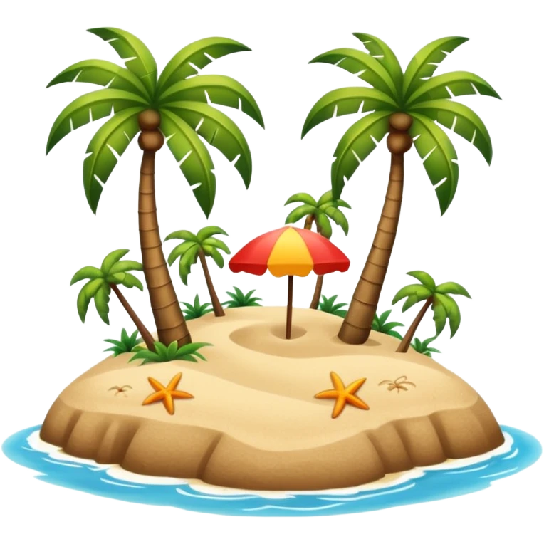 An island emoji