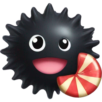 soot sprite with star candy emoji