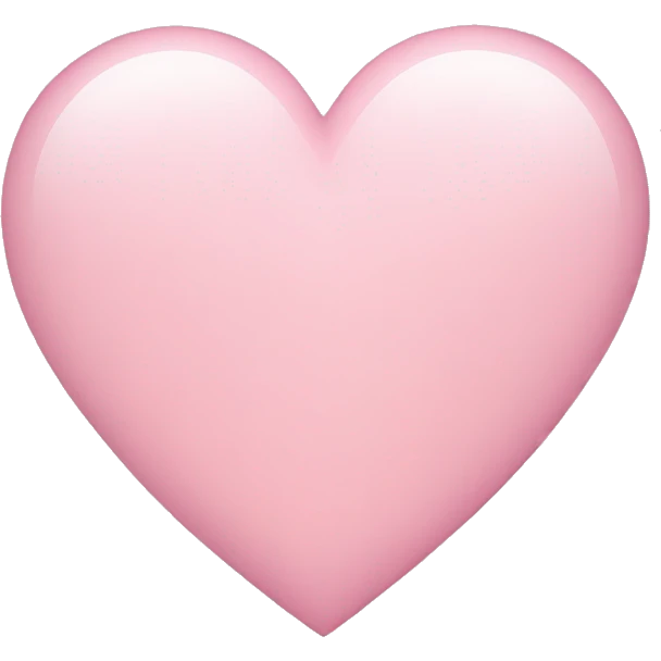 Light pink heart emoji