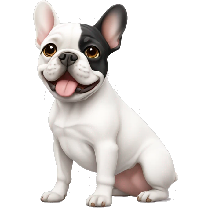 White Frenchie  emoji