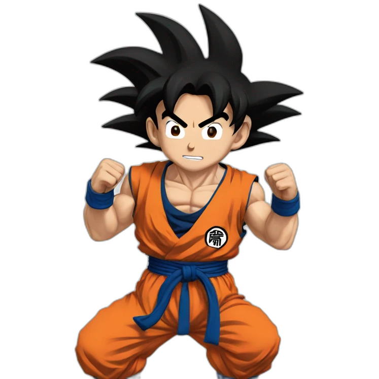 goku entrenando  emoji