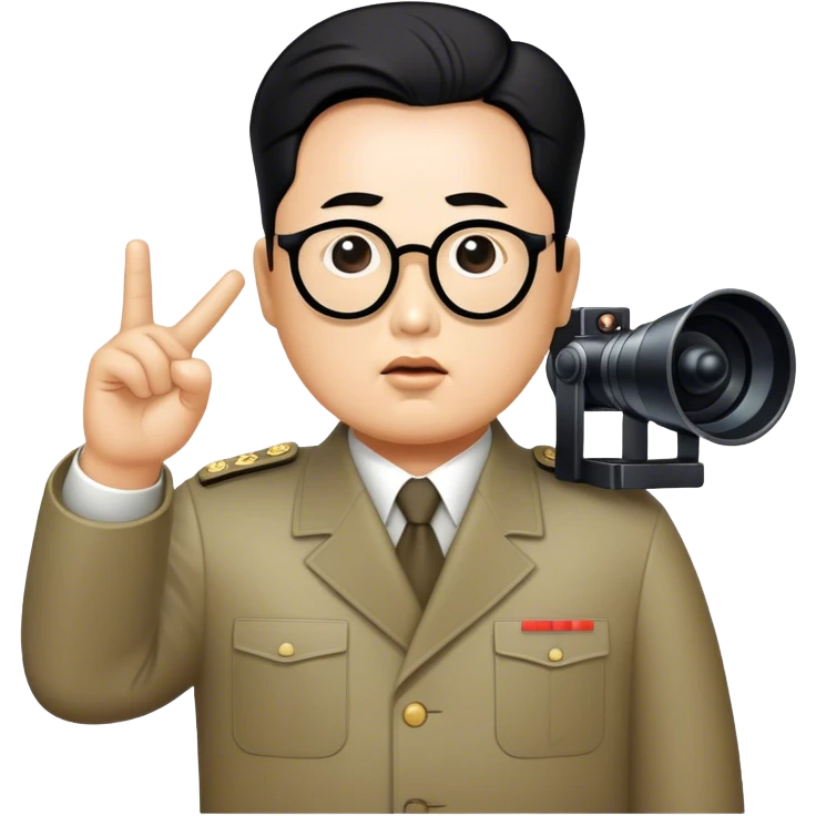 Dear leader Kim Jung Il directs you in his movie emoji