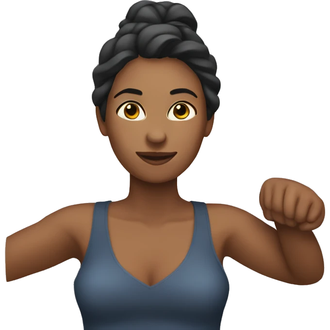 woman not having arm emoji