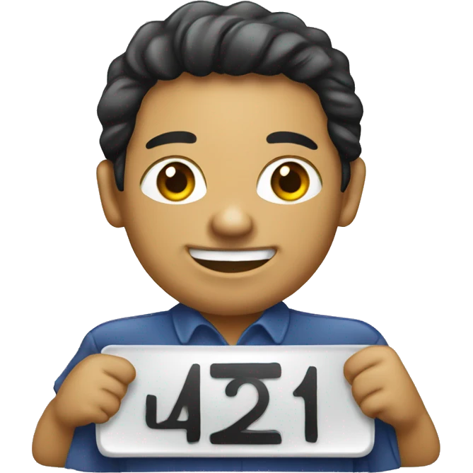 A Hawaiian car plate emoji