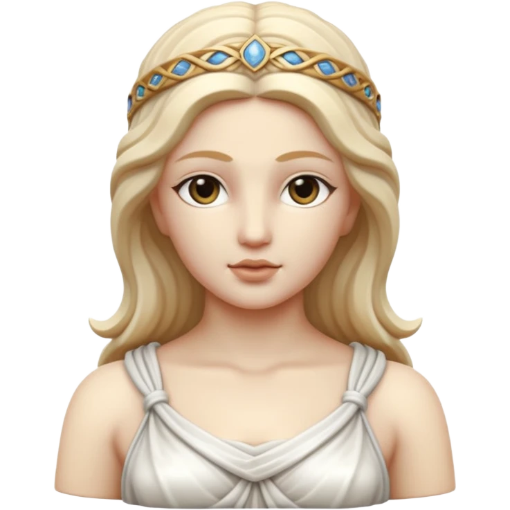 marble greek statue of greek goddess  emoji