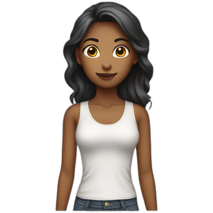 Slim girl emoji