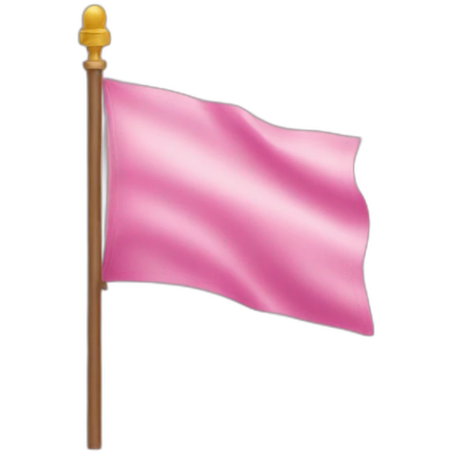 Pink flag emoji