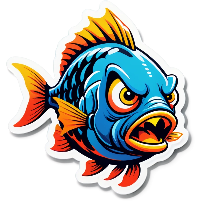 Angry fish emoji