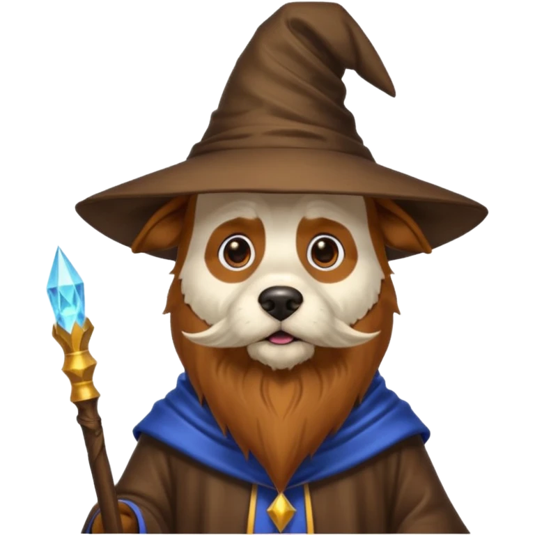 Dog wizard emoji