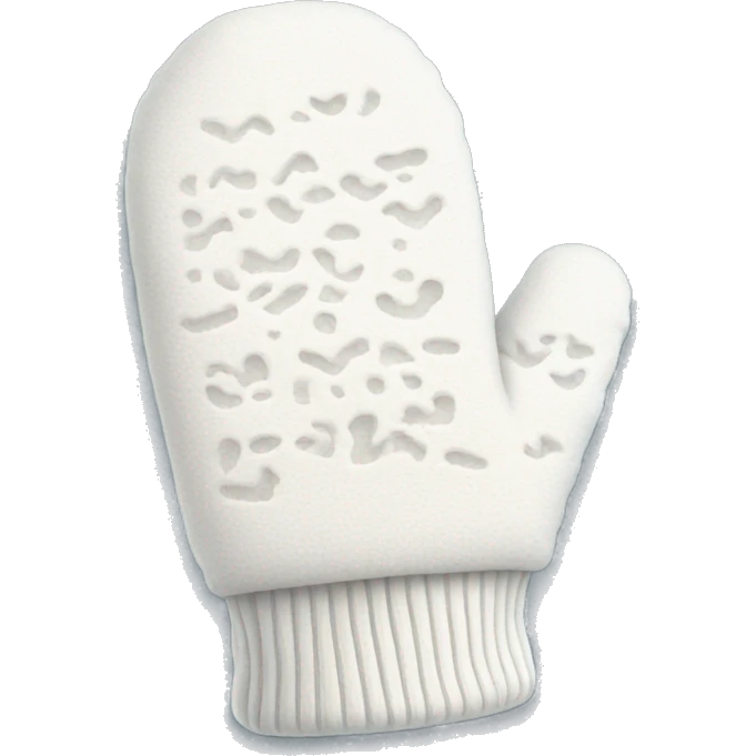Cute white mittens emoji