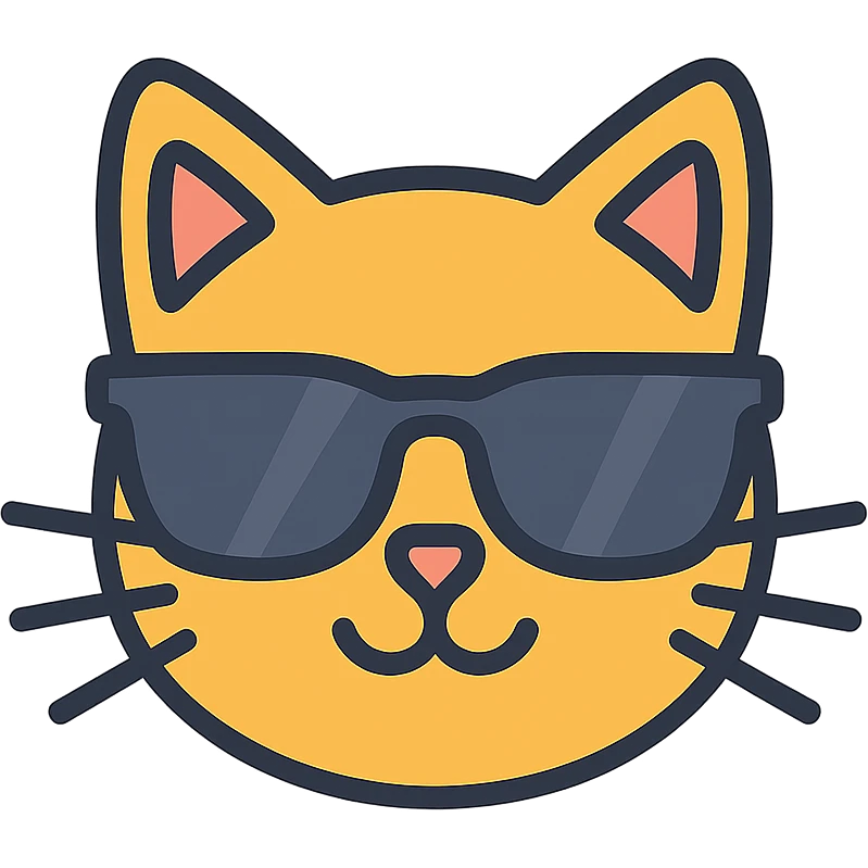 cat wearing sunglasses emoji
