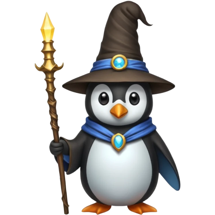 Penguin Wizard emoji