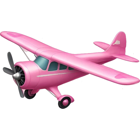 Vintage pink airplane  emoji