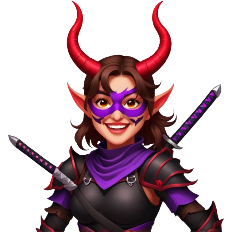 Demon-Horned Warrior emoji