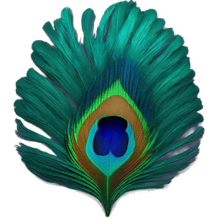 peacock feather emoji