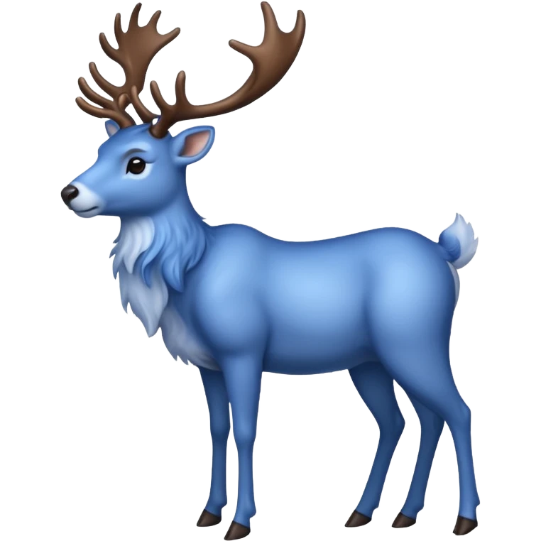 blue raindeer emoji