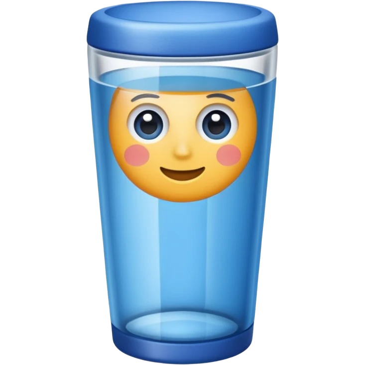 Blue tumbler emoji