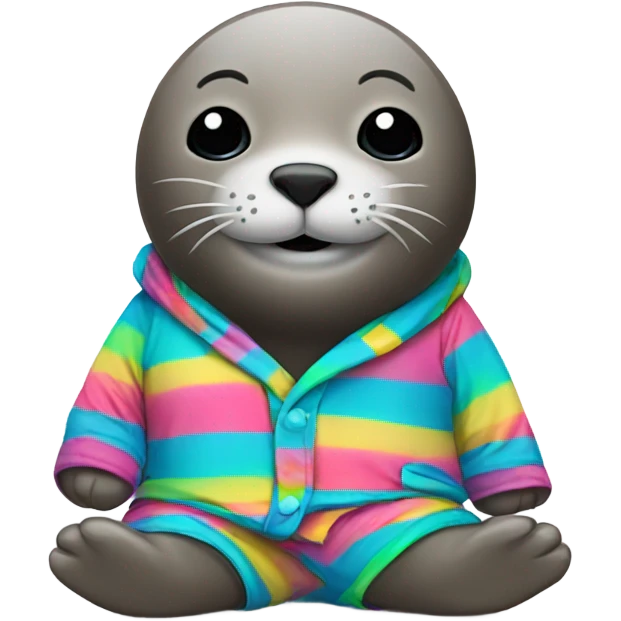 A seal in pijamas emoji