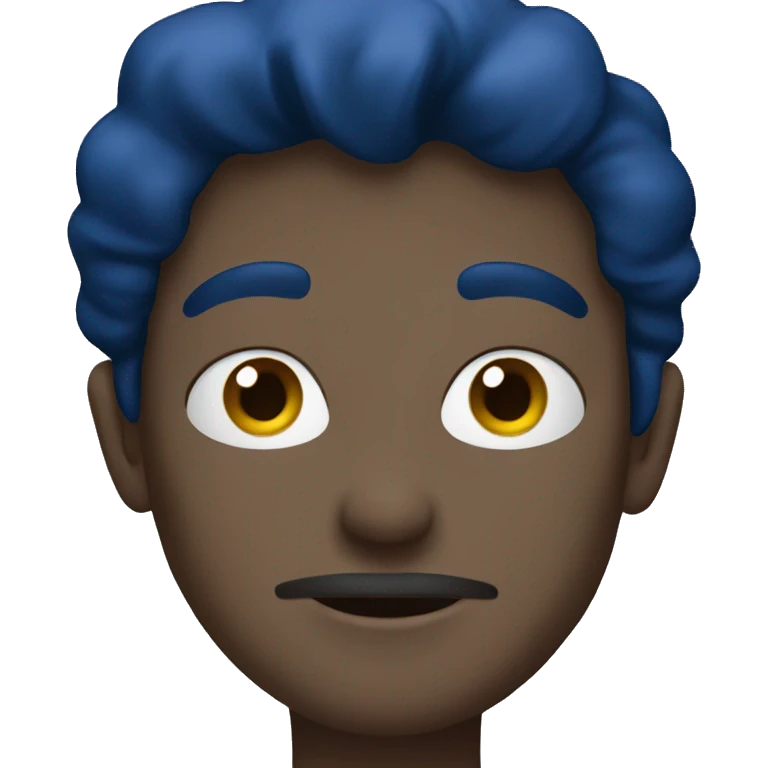 dark blue emoji