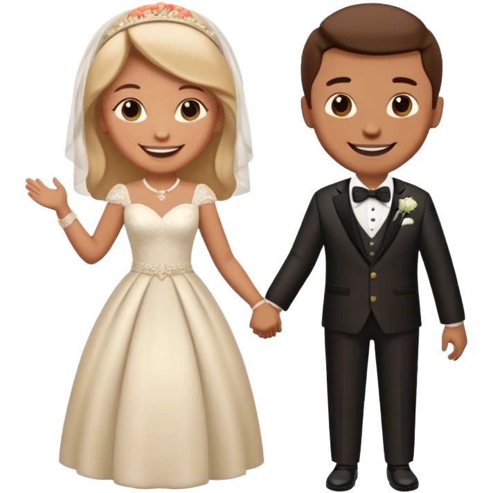 a man and woman its their marriage  emoji