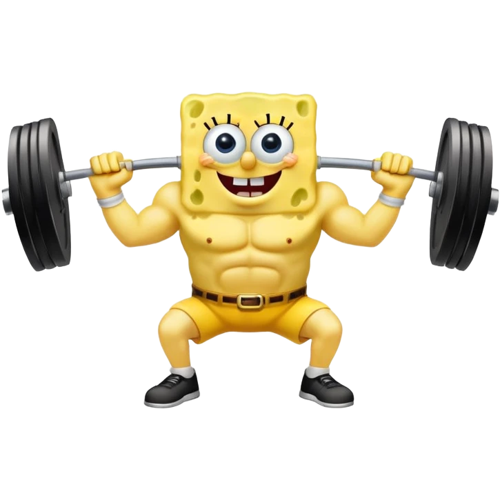 spongebob in the gym emoji