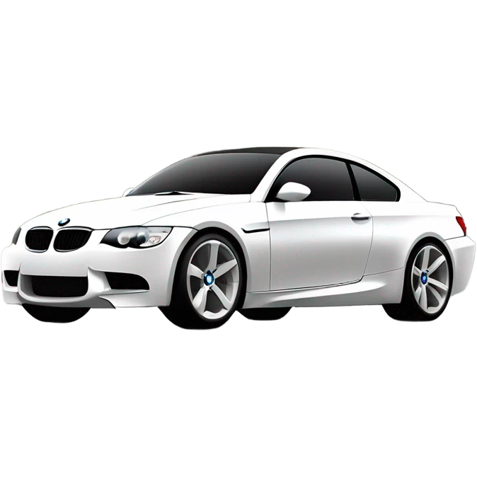 BMW white 2008 E92 335i  emoji