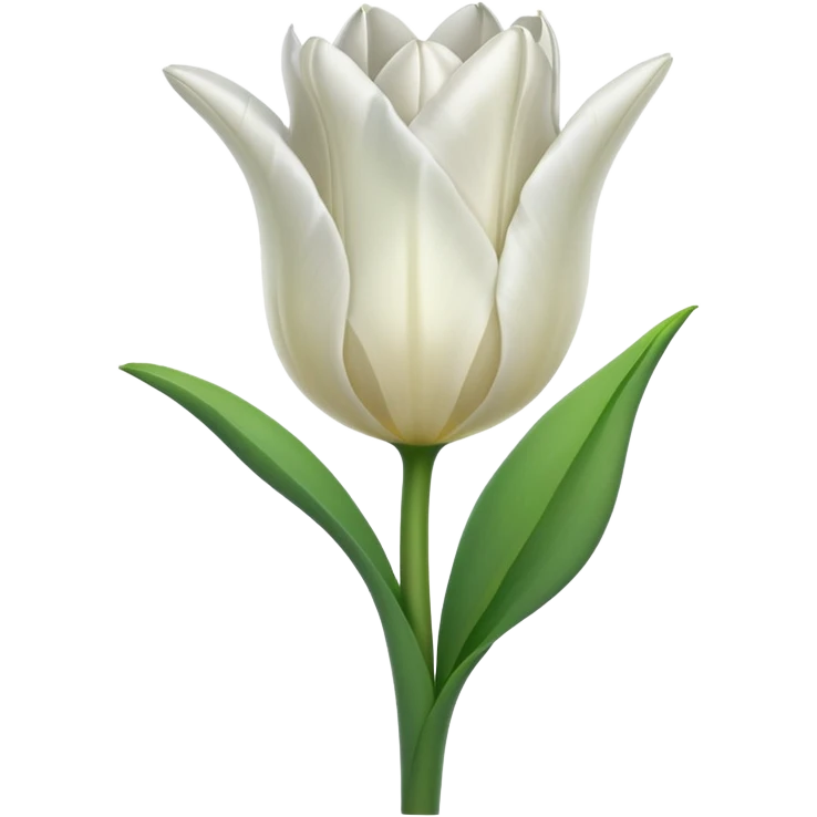 white tulip emoji