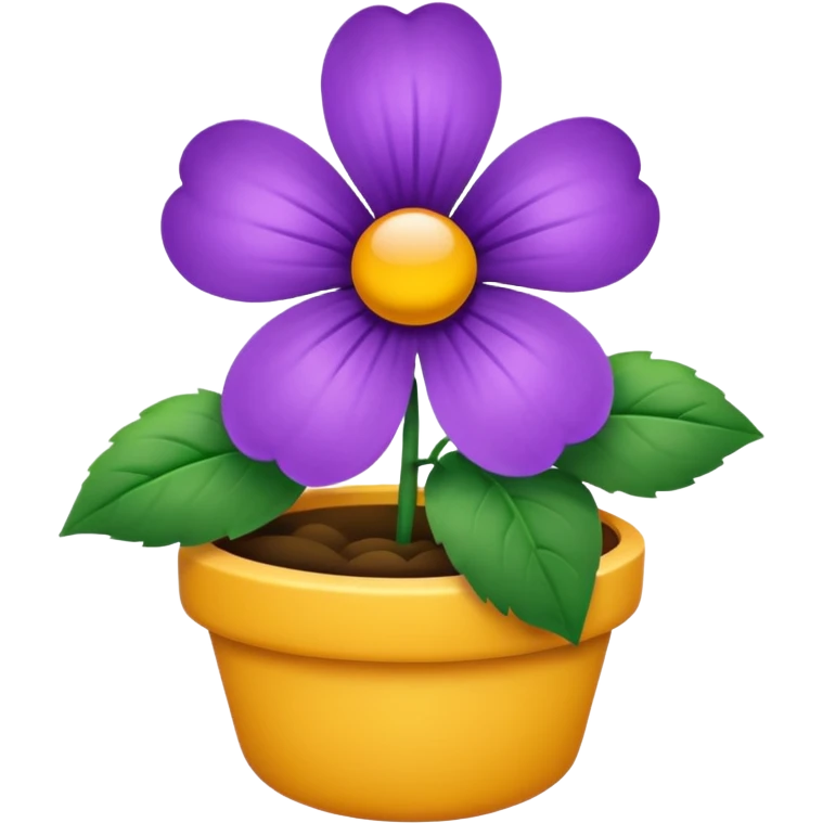 Violet flower emoji
