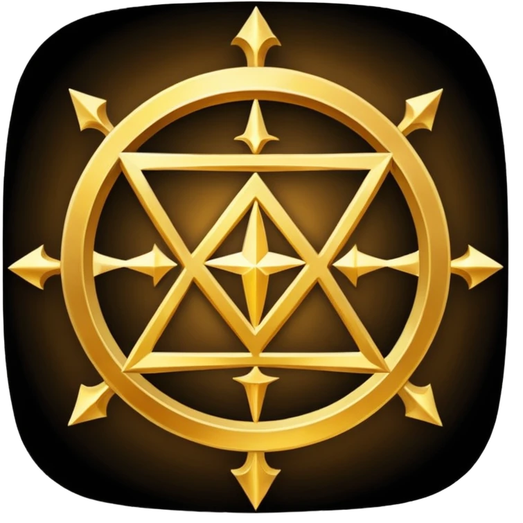 glowing sigil, celestial, abstract emoji