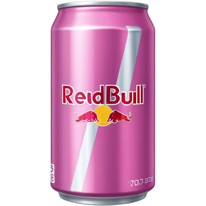 A pink can of Redbull emoji