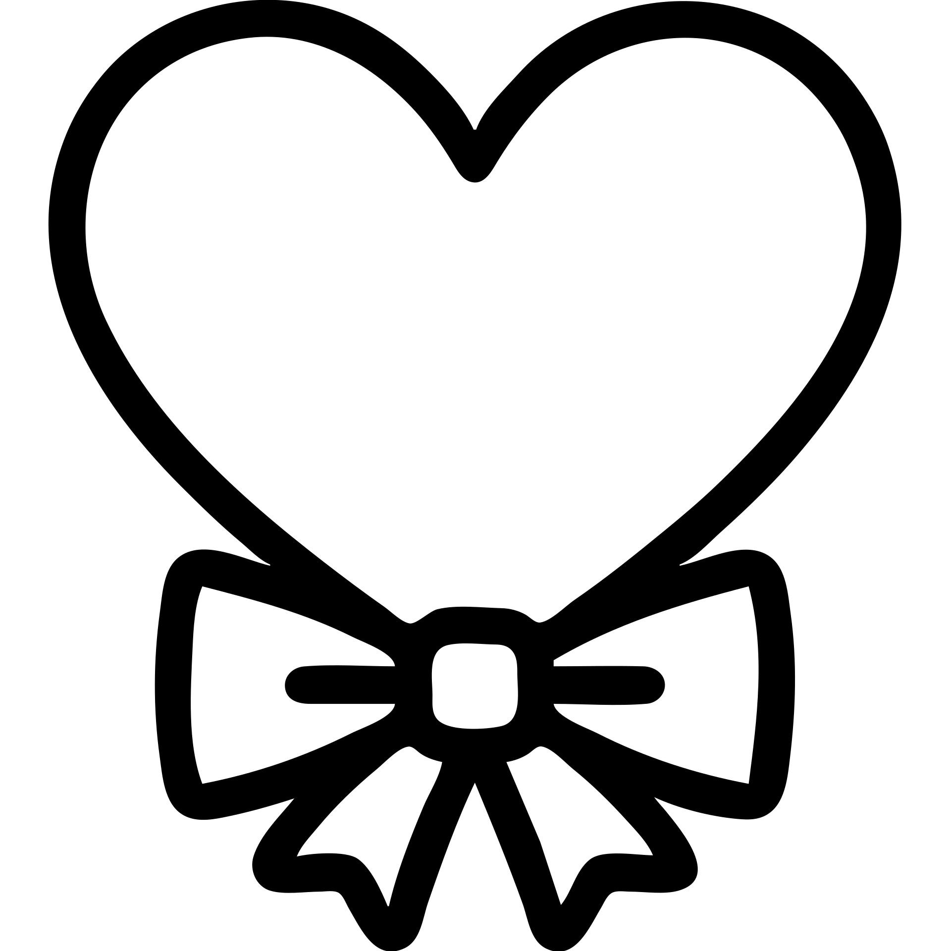 heart with a bow on the bottom emoji