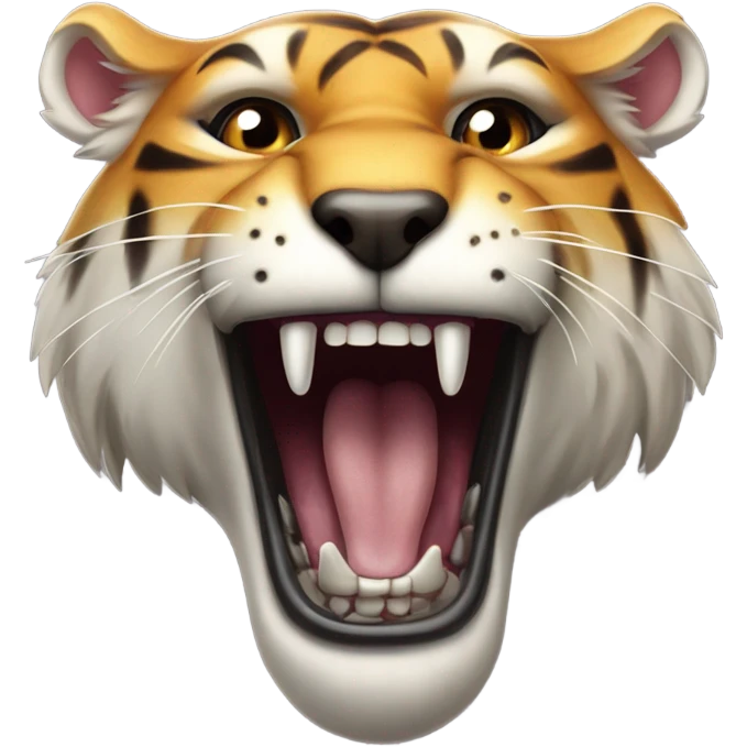 Saber tooth tiger Eskimo diamond on tooth emoji