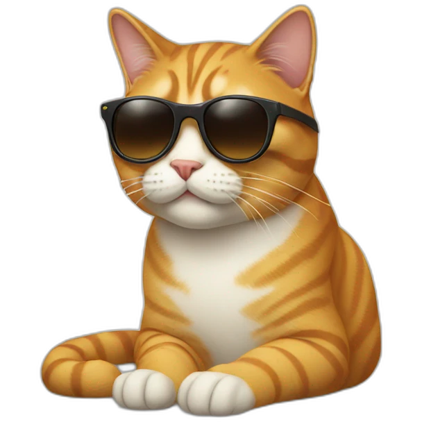 Cat with sunglasses emoji