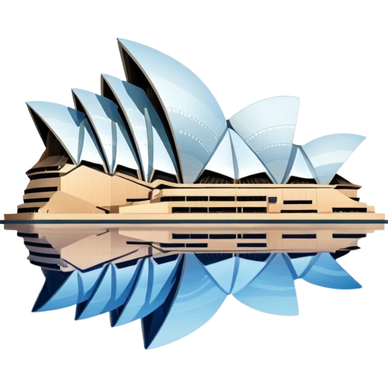 Sydney Opera House with water reflections emoji