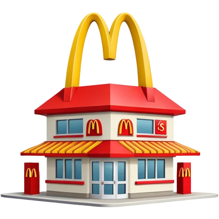 McDonald's building emoji