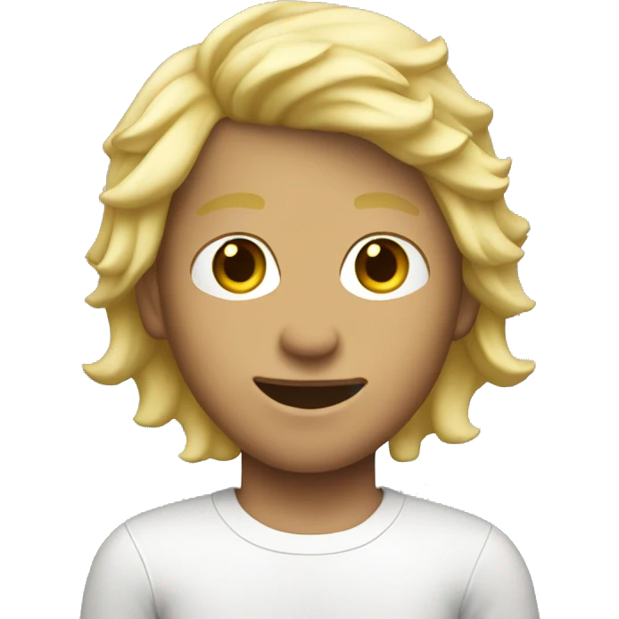 Surfer boy with blonde hair emoji