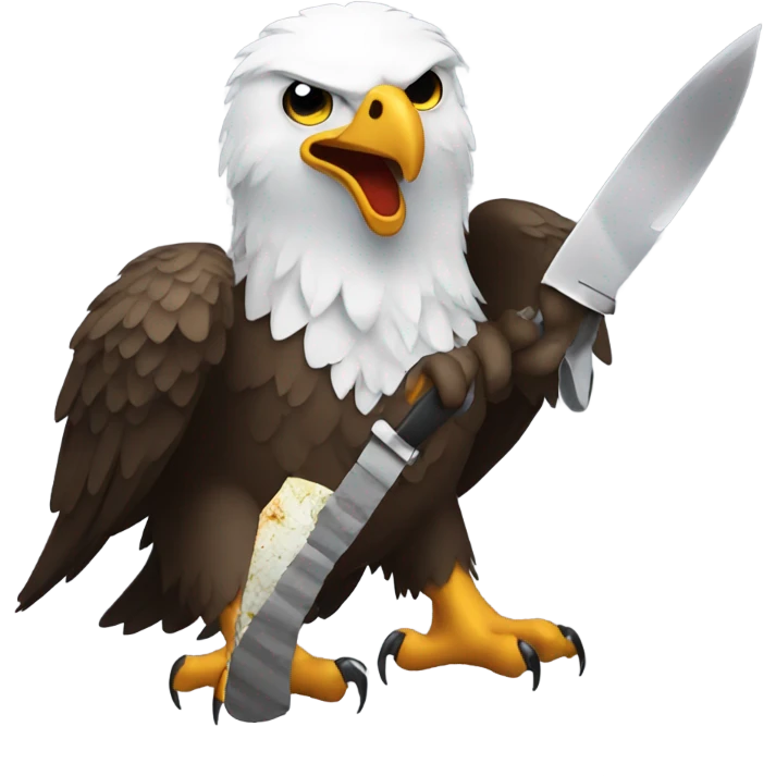 Eagle with a knife  emoji