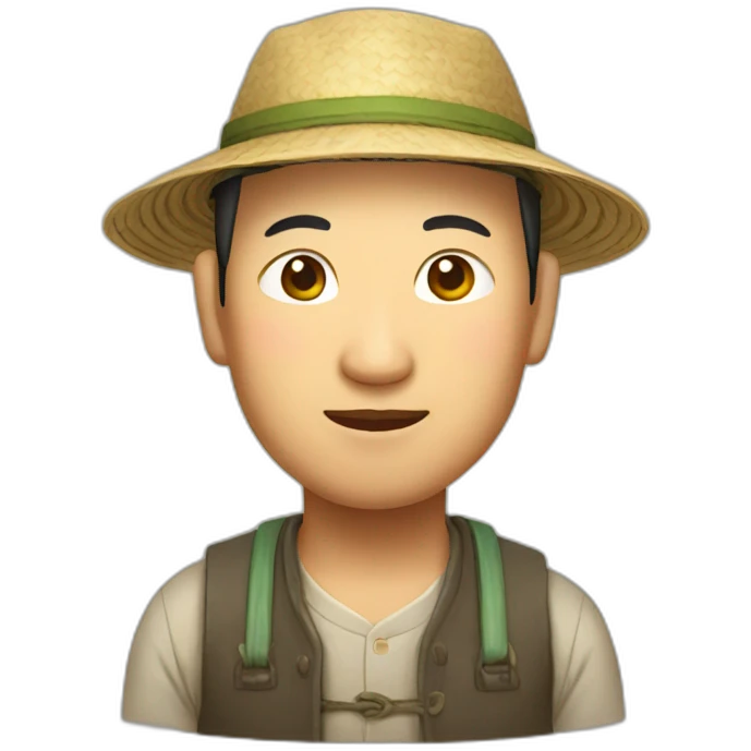 Chinese farmer emoji