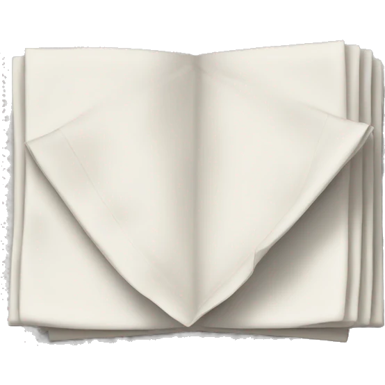 Sheets folded emoji
