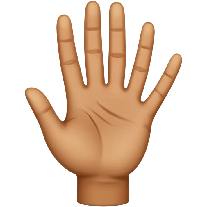 palm up hand emoji